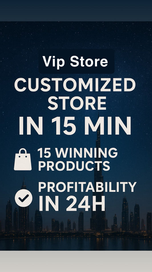 📦 Personal Shop + 15 Winning Products – Make your shop profitable in 48 hours. English Version
